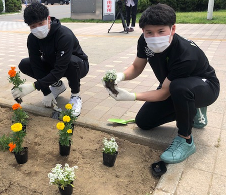 中野選手と寺園選手