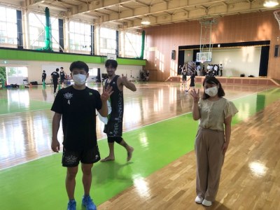 寺園選手と牧選手