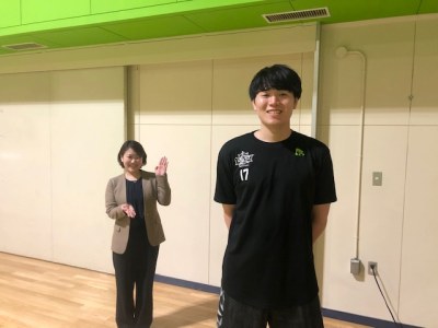 山口選手と田村みなみ