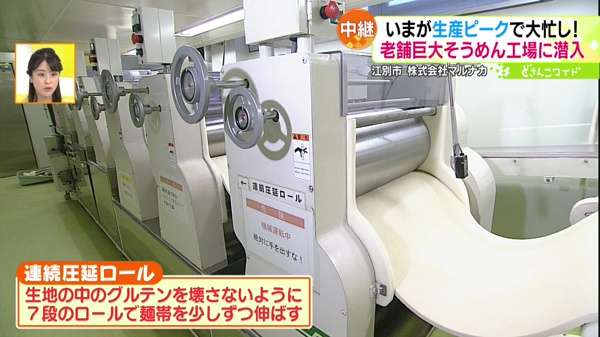 いまが生産ピークで大忙し！老舗巨大そうめん工場に潜入