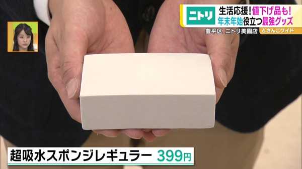 ●超吸水スポンジレギュラー 399円