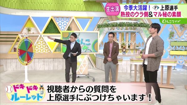 ファイターズ上原投手が生出演！投手陣の裏側やプライベート秘話も！