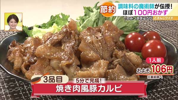 焼肉風豚カルビ