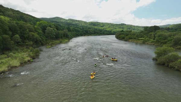 北海道最大河川の石狩川