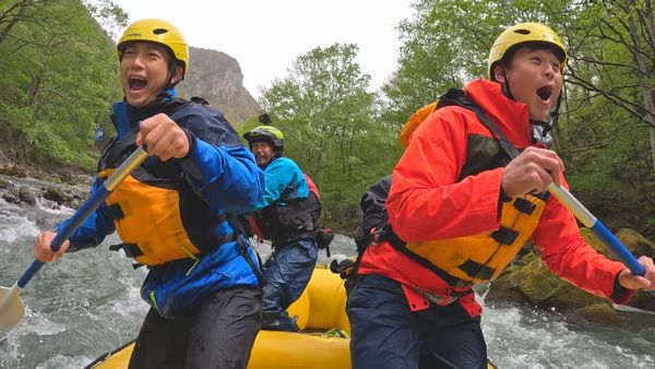 石狩川を下るティモンディ