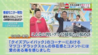 「超特大どさんこワイド ４時間年末生放送ＳＰ」モニター報告（６）画像