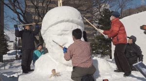 雪像制作1